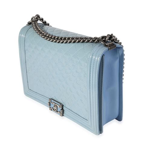 chanel boy light blue|chanel handbags boys.